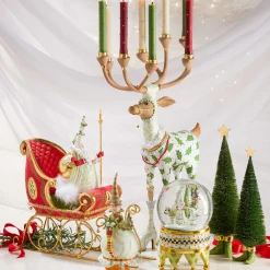 Holiday|Candles & Fragrances|MacKenzie-Childs Patience Brewster Dash Away Vixen Reindeer Candelabra
