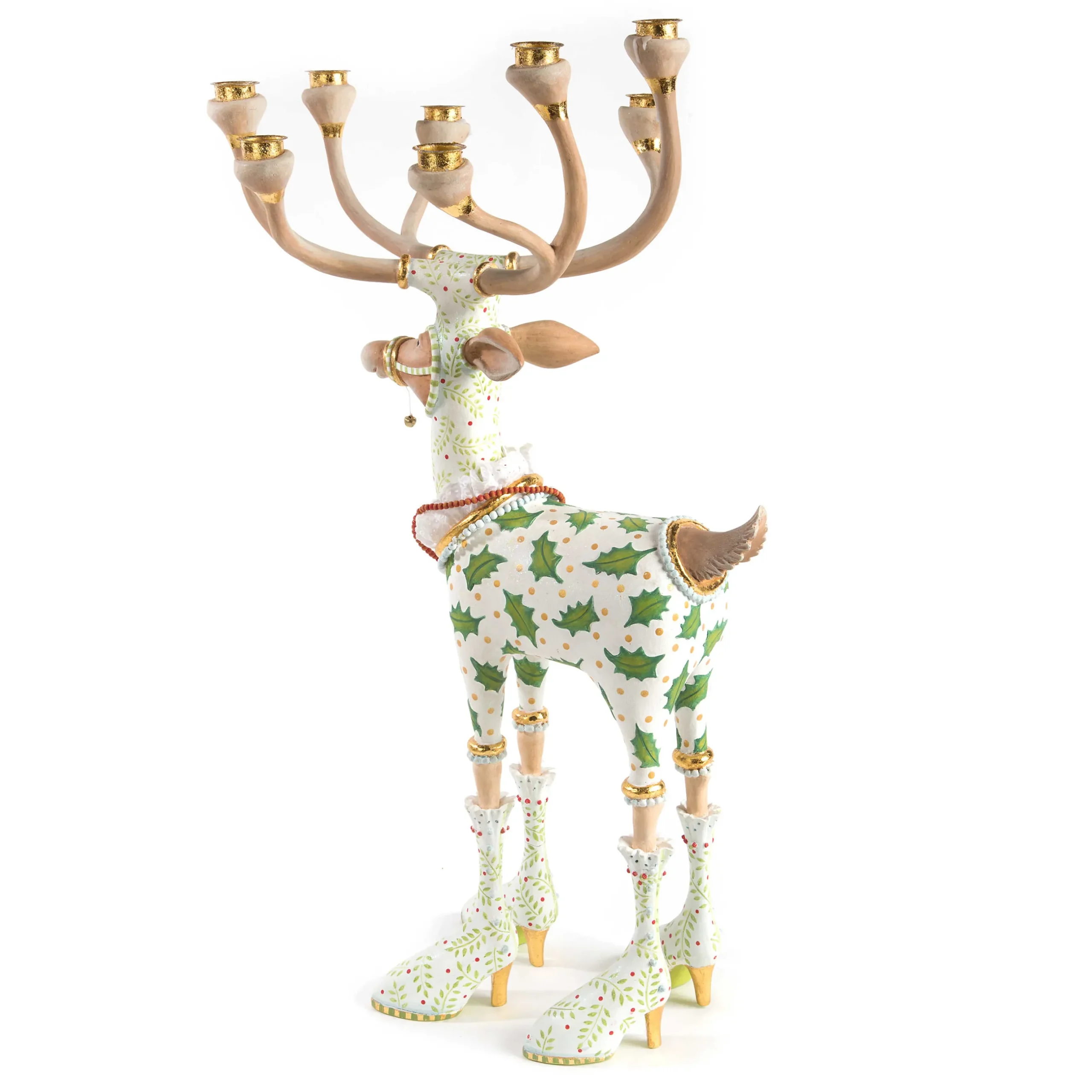 Holiday|Candles & Fragrances|MacKenzie-Childs Patience Brewster Dash Away Vixen Reindeer Candelabra