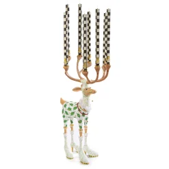 Holiday|Candles & Fragrances|MacKenzie-Childs Patience Brewster Dash Away Vixen Reindeer Candelabra