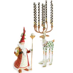 Holiday|Candles & Fragrances|MacKenzie-Childs Patience Brewster Dash Away Vixen Reindeer Candelabra