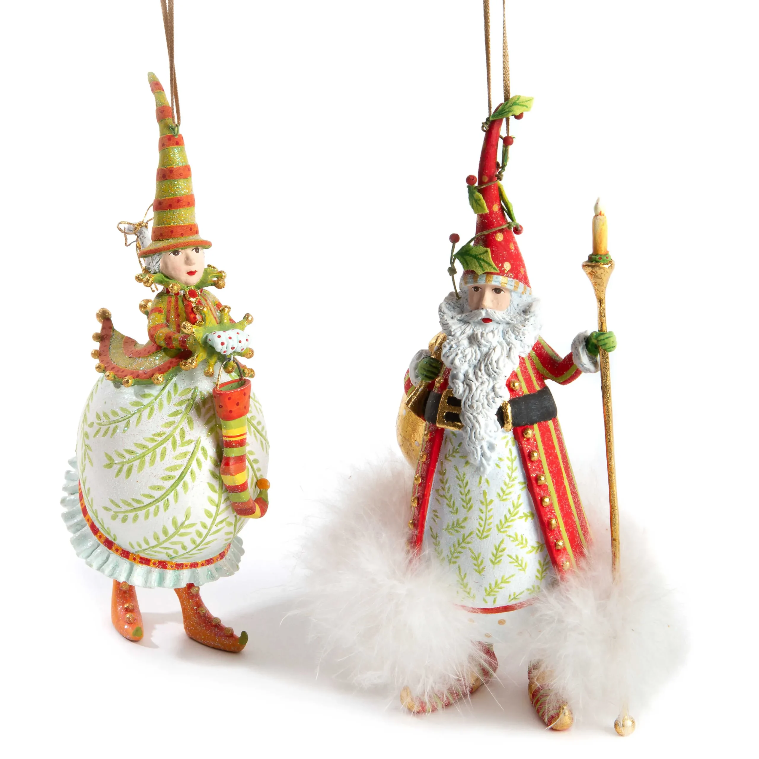 Holiday|MacKenzie-Childs Patience Brewster Dash Away Mrs. Santa Ornament