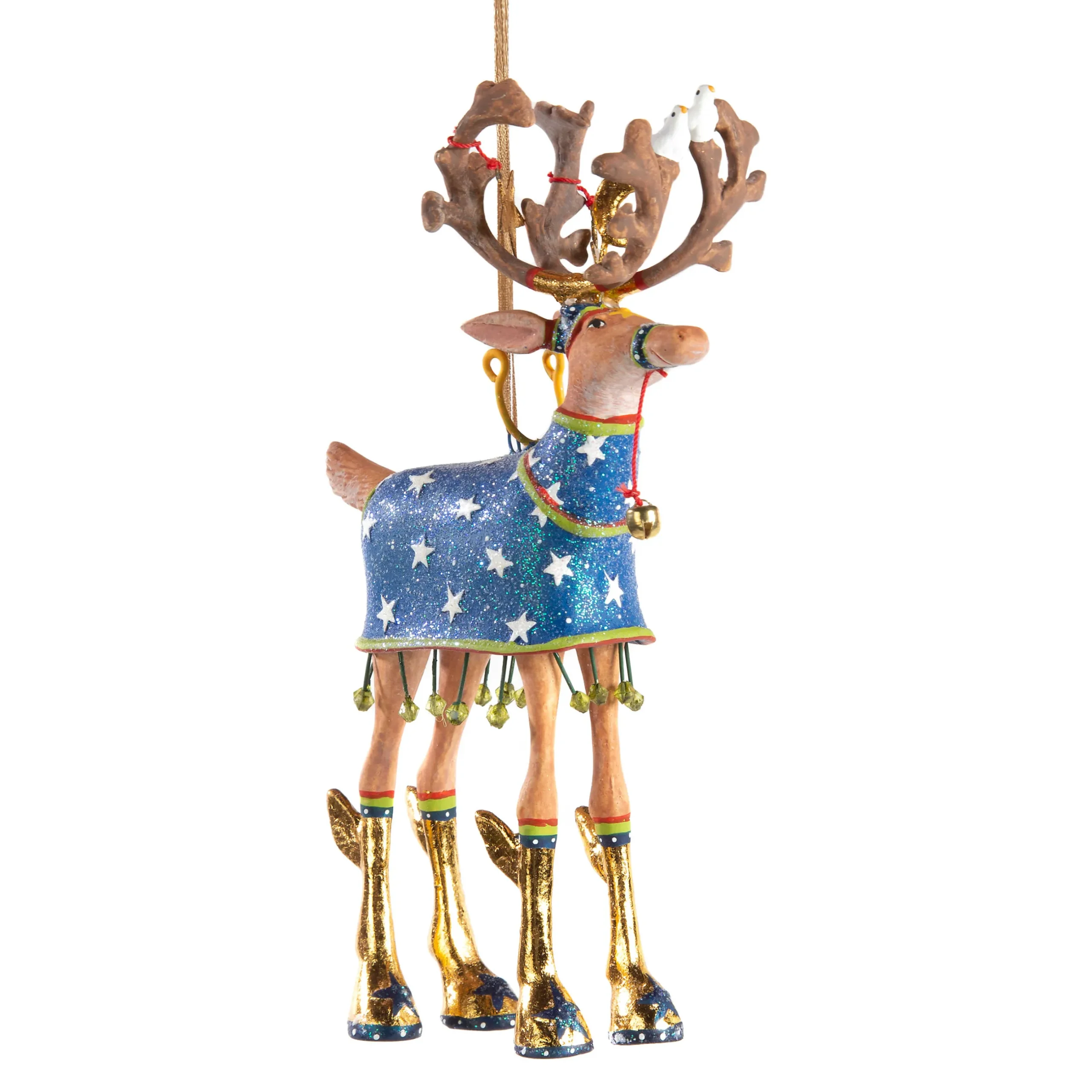 Holiday|MacKenzie-Childs Patience Brewster Dash Away Comet Reindeer Ornament