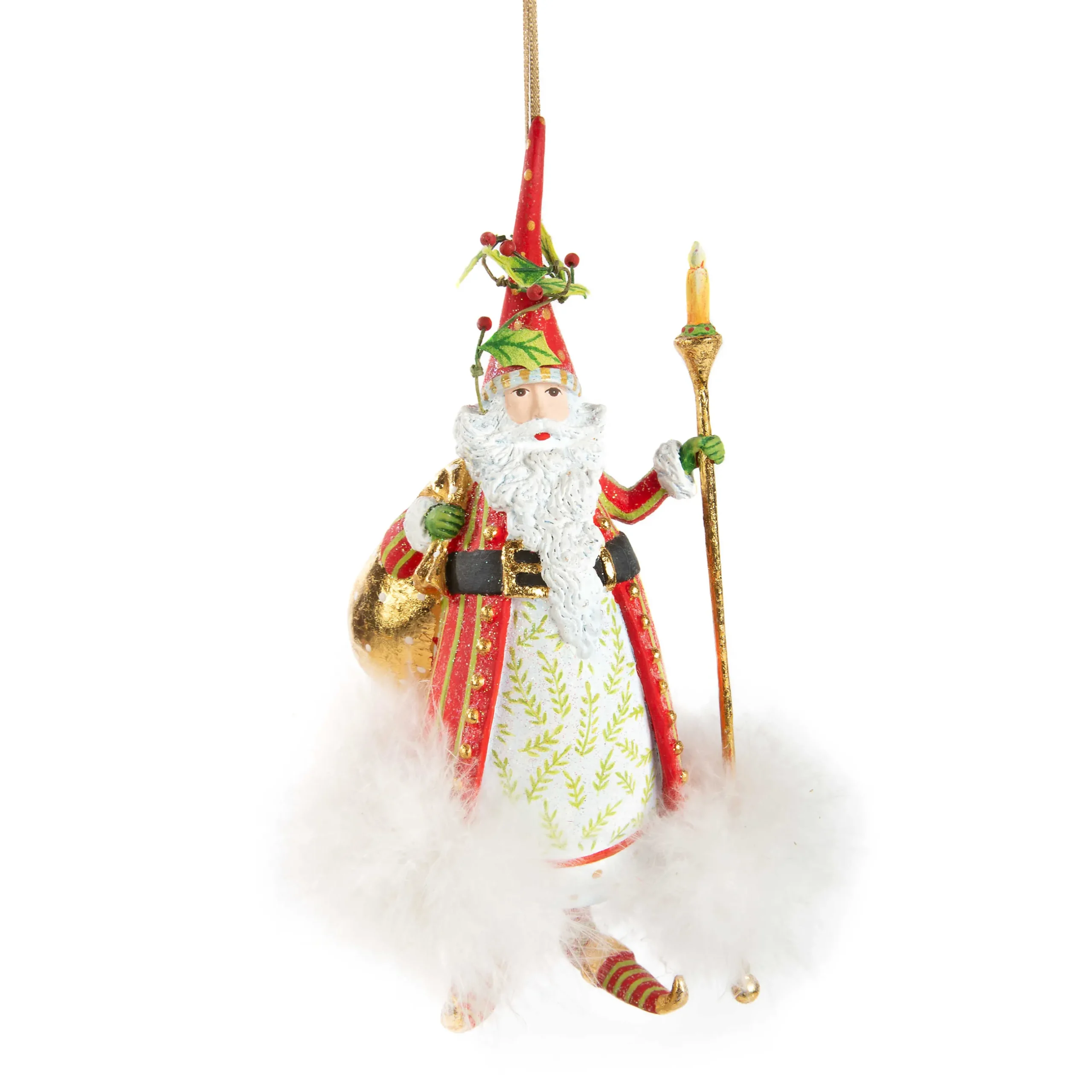 Holiday|MacKenzie-Childs Patience Brewster Dash Away Nicholas Santa Ornament