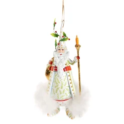 Holiday|MacKenzie-Childs Patience Brewster Dash Away Candlelight Santa Ornament