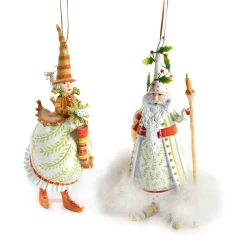 Holiday|MacKenzie-Childs Patience Brewster Dash Away Candlelight Santa Ornament