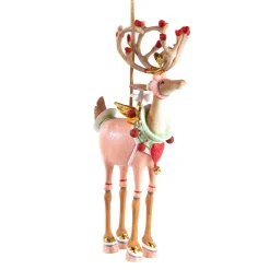 Holiday|MacKenzie-Childs Patience Brewster Dash Away Cupid Reindeer Ornament