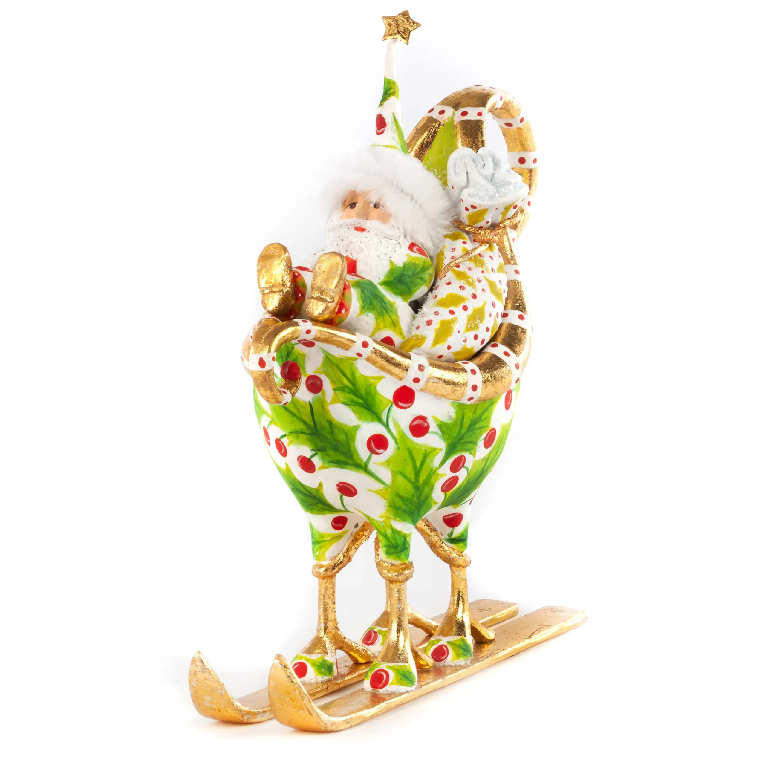 Holiday|MacKenzie-Childs Patience Brewster Dash Away Santa in Sleigh Ornament