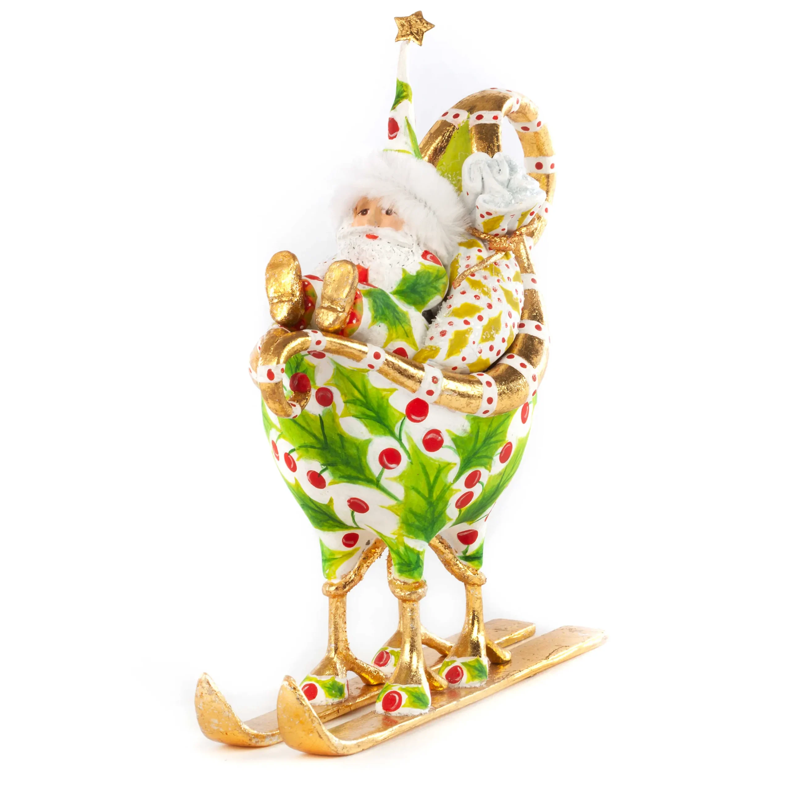 Holiday|MacKenzie-Childs Patience Brewster Dash Away Santa in Sleigh Ornament