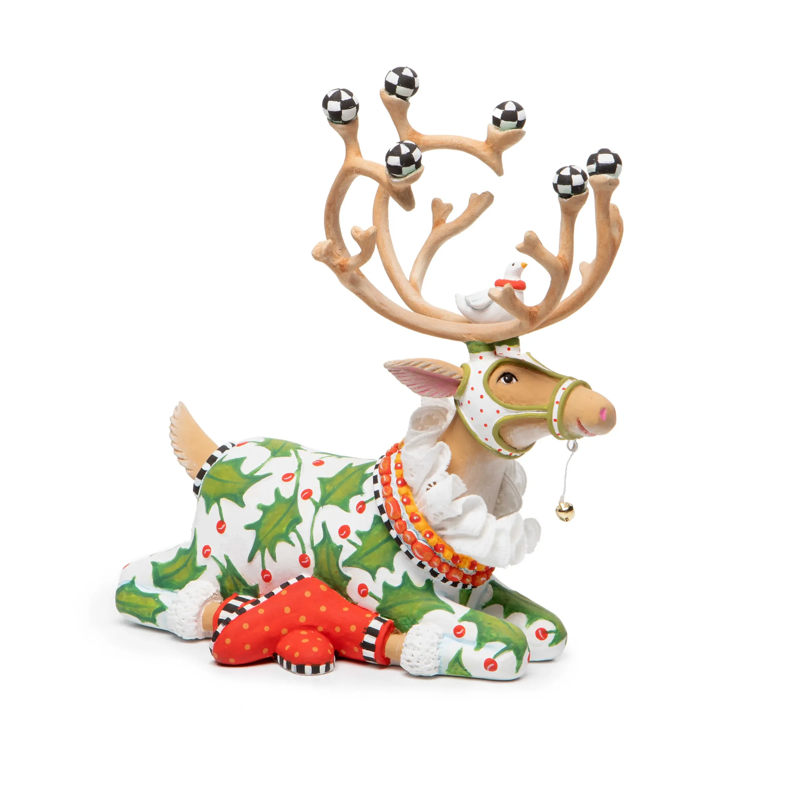 Holiday|Room Accents|MacKenzie-Childs Patience Brewster Dash Away Sitting Vixen Reindeer Figure