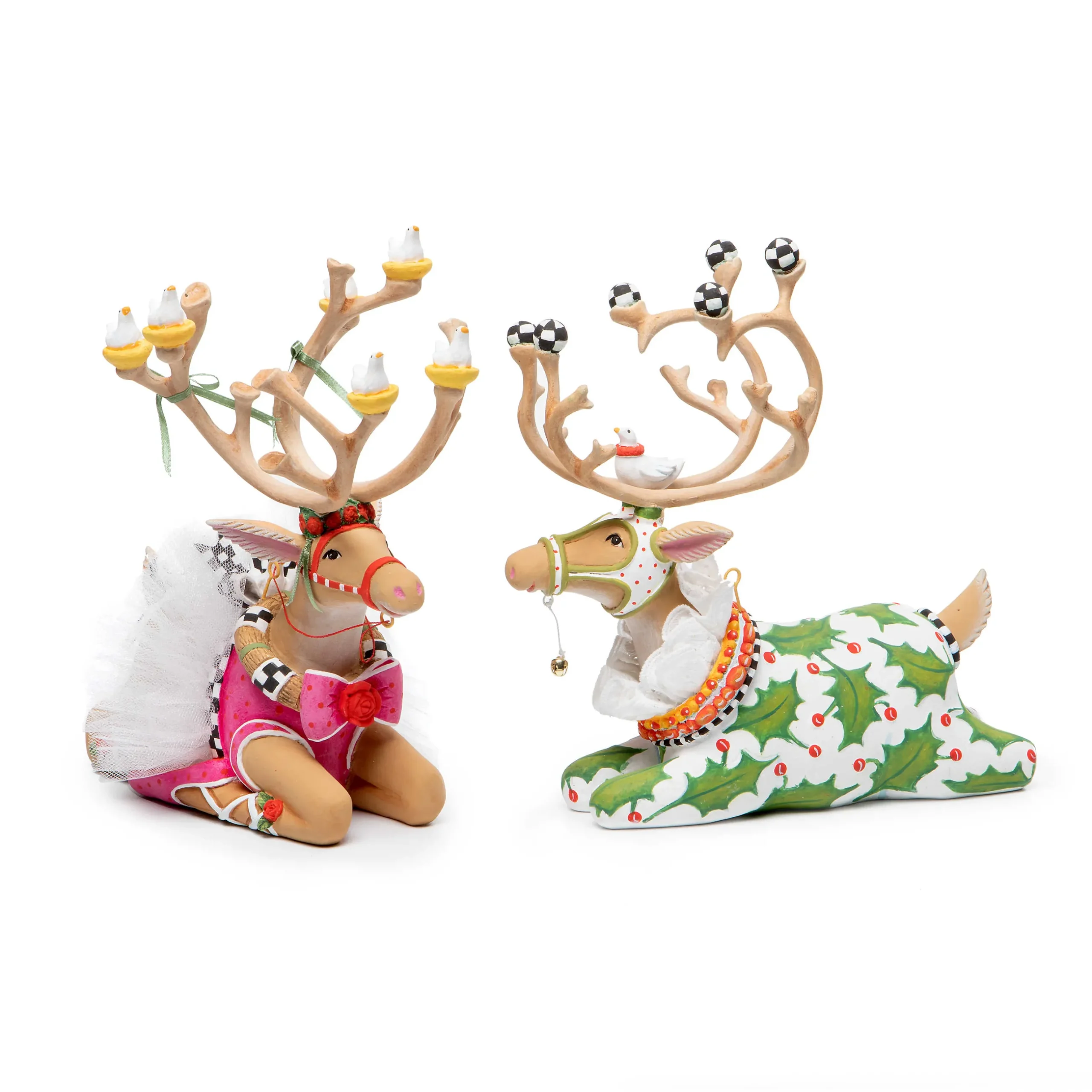 Holiday|Room Accents|MacKenzie-Childs Patience Brewster Dash Away Sitting Vixen Reindeer Figure