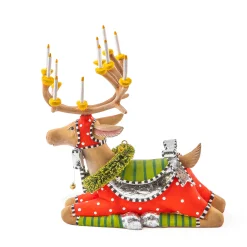 Holiday|MacKenzie-Childs Patience Brewster Dash Away Sitting Dasher Reindeer Figure