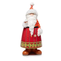 Holiday|Kitchen Storage & Organization|MacKenzie-Childs Patience Brewster Dash Away Santa Cookie Jar