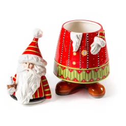 Holiday|Kitchen Storage & Organization|MacKenzie-Childs Patience Brewster Dash Away Santa Cookie Jar