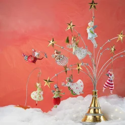Holiday|Room Accents|MacKenzie-Childs Patience Brewster Golden Star Ornament Stand