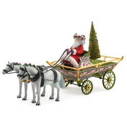 Holiday|MacKenzie-Childs Patience Brewster Holiday Caroler Horse Drawn Sleigh