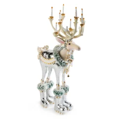 Holiday|Room Accents|MacKenzie-Childs Patience Brewster Moonbeam Dasher Reindeer Figure