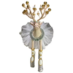 Holiday|Room Accents|MacKenzie-Childs Patience Brewster Moonbeam Dancer Display Deer