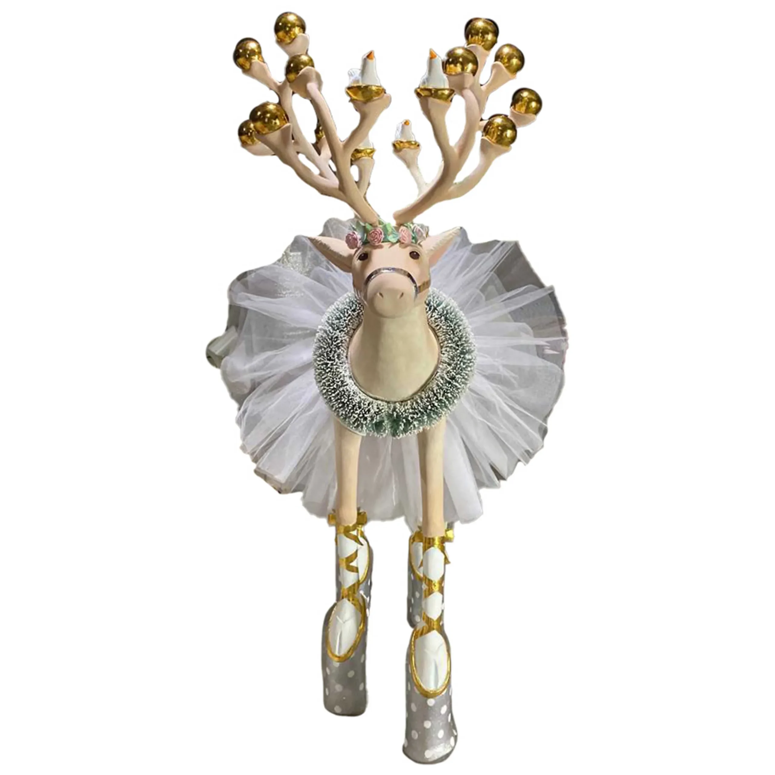 Holiday|Room Accents|MacKenzie-Childs Patience Brewster Moonbeam Dancer Display Deer