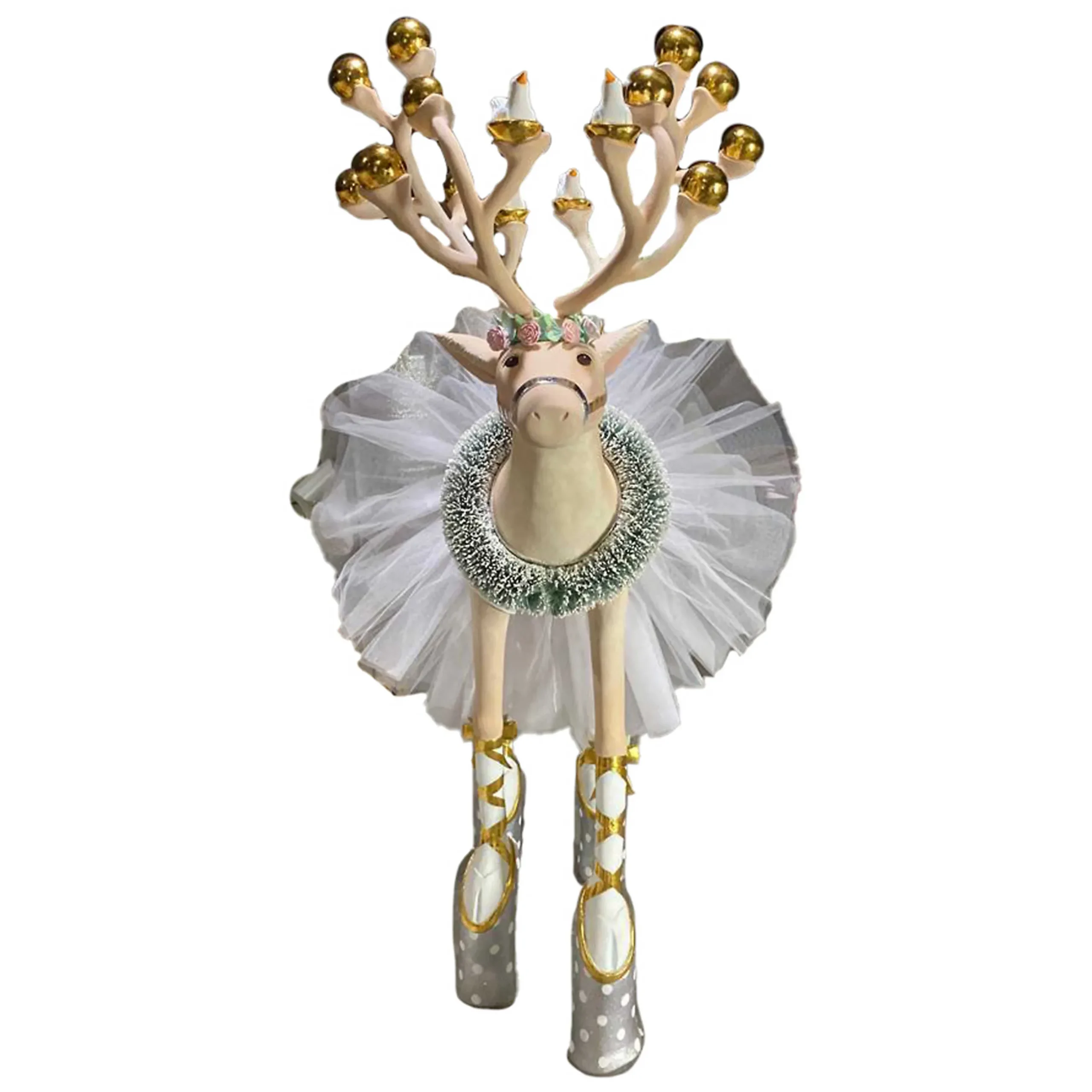 Holiday|Room Accents|MacKenzie-Childs Patience Brewster Moonbeam Dancer Display Deer
