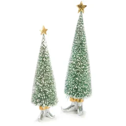 Holiday|Room Accents|MacKenzie-Childs Patience Brewster Moonbeam Sisal Elf Tree Figures