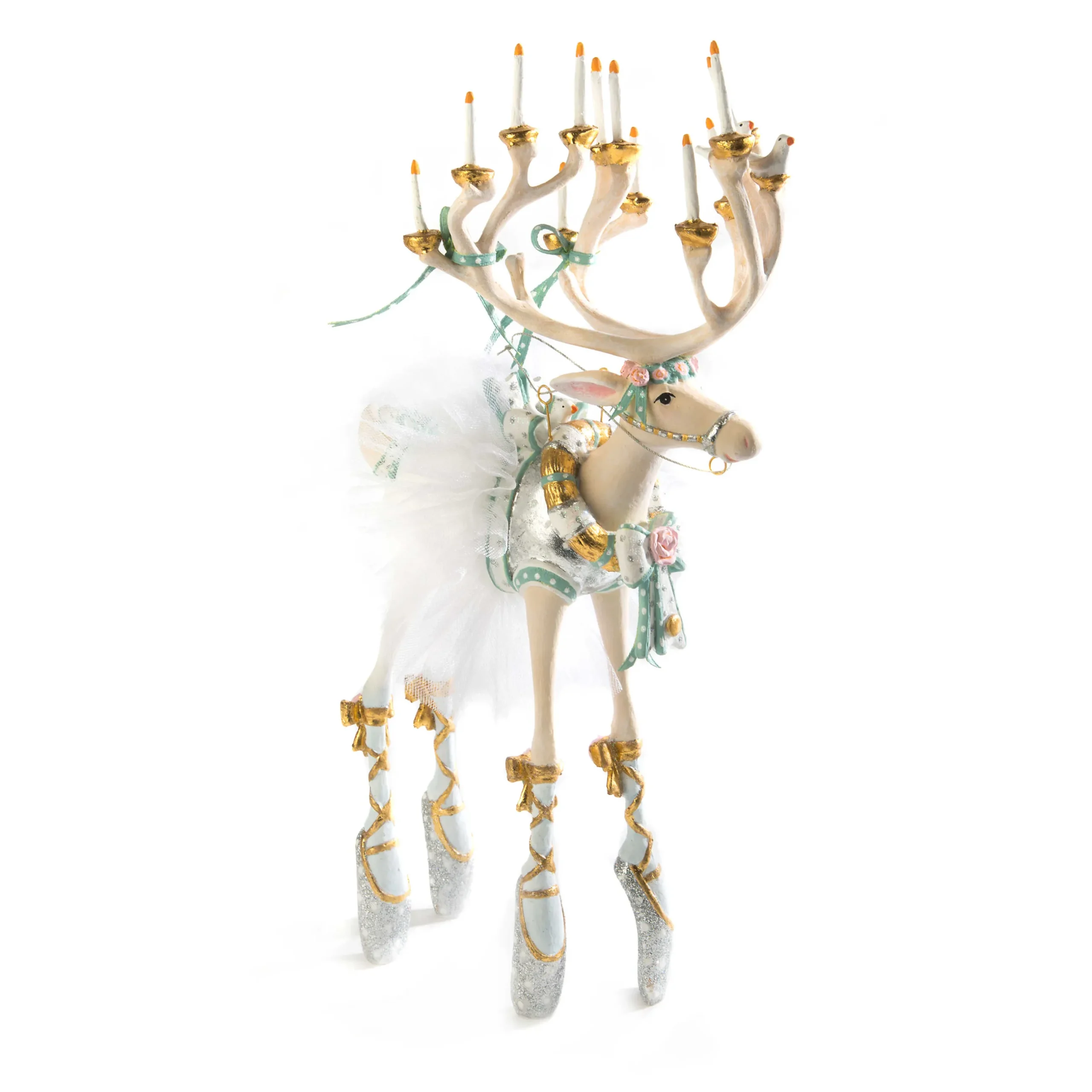 Holiday|Room Accents|MacKenzie-Childs Patience Brewster Moonbeam Dancer Reindeer Figure