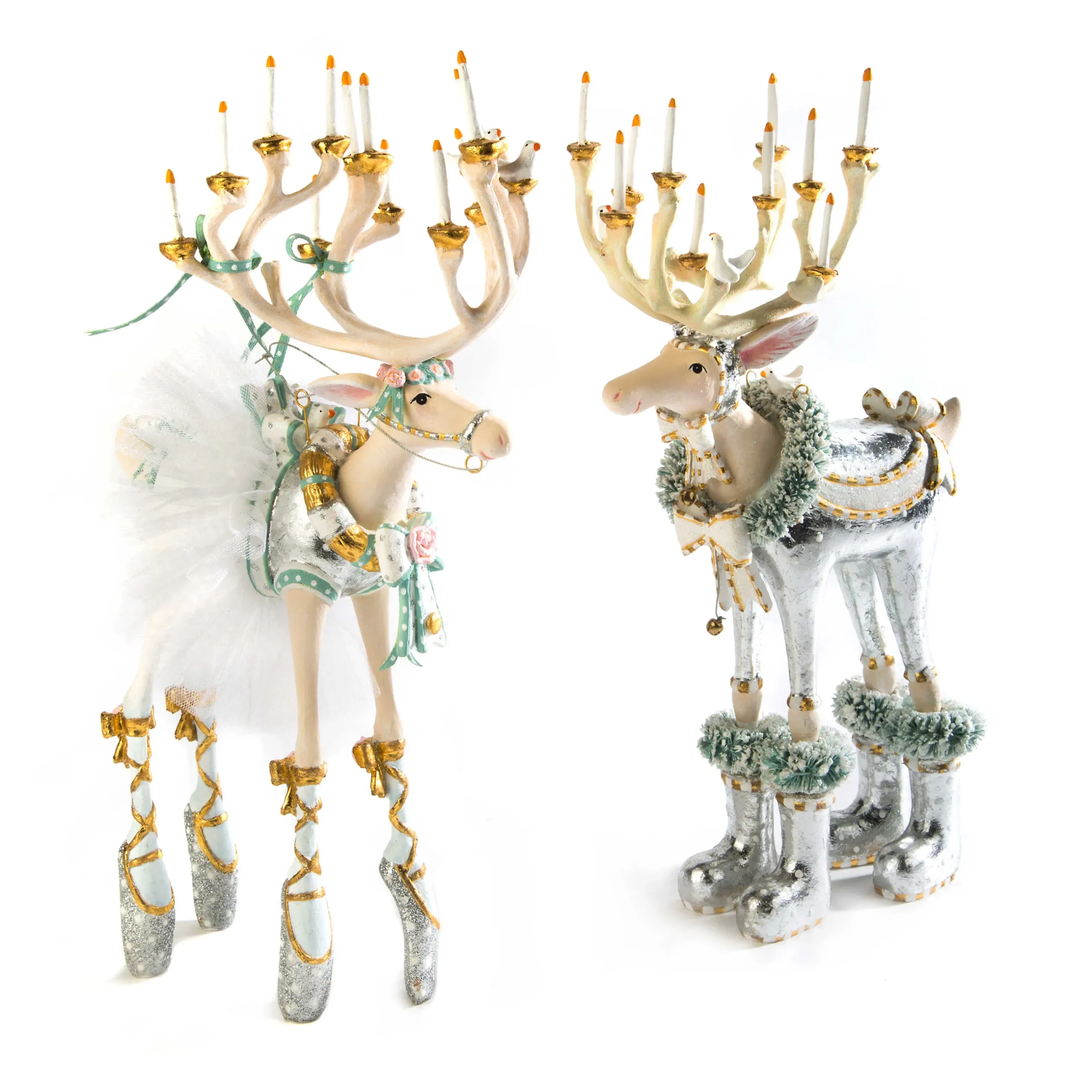 Holiday|Room Accents|MacKenzie-Childs Patience Brewster Moonbeam Dancer Reindeer Figure