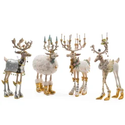 Holiday|MacKenzie-Childs Patience Brewster Moonbeam Reindeer Figure Set-B