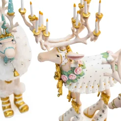 Holiday|MacKenzie-Childs Patience Brewster Moonbeam Reindeer Figure Set-B