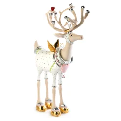 Holiday|Room Accents|MacKenzie-Childs Patience Brewster Moonbeam Cupid Reindeer Figure