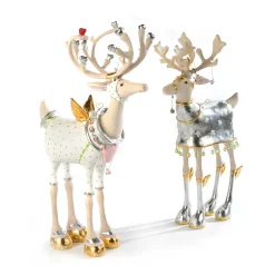 Holiday|Room Accents|MacKenzie-Childs Patience Brewster Moonbeam Cupid Reindeer Figure