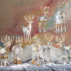 Holiday|Room Accents|MacKenzie-Childs Patience Brewster Moonbeam Prancer Reindeer Figure