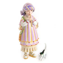 Holiday|Room Accents|MacKenzie-Childs Patience Brewster Nativity Piping Girl with Kitten Figures