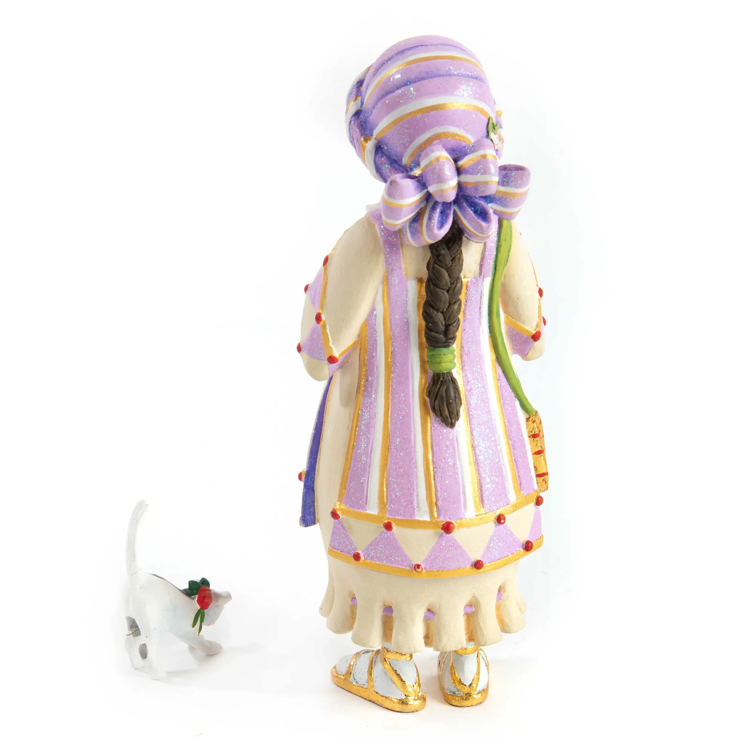 Holiday|Room Accents|MacKenzie-Childs Patience Brewster Nativity Piping Girl with Kitten Figures
