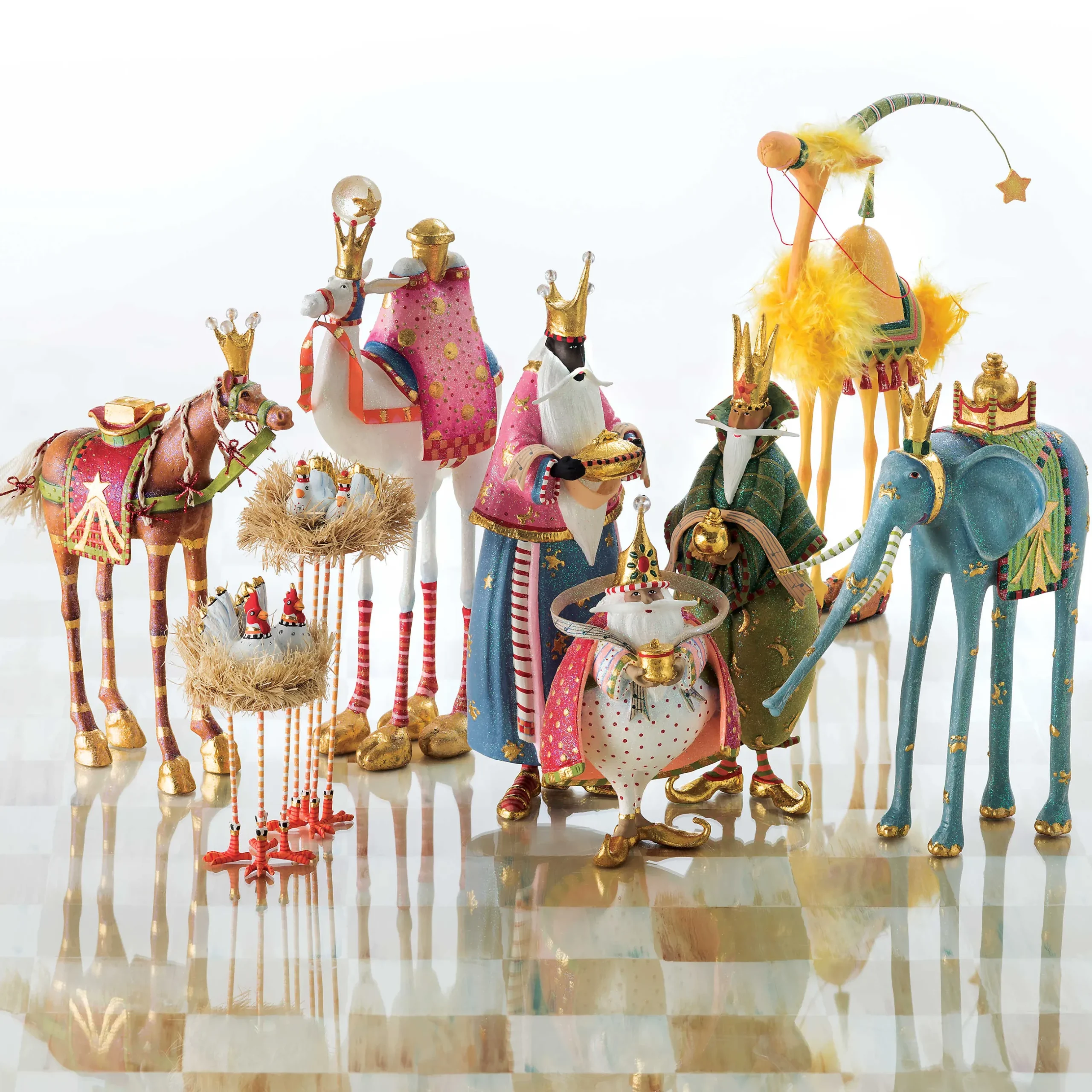 Holiday|Room Accents|MacKenzie-Childs Patience Brewster Nativity Myrtle the Elephant Figure