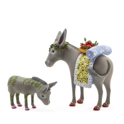 Holiday|MacKenzie-Childs Patience Brewster Nativity Mother  Baby Donkey Figures