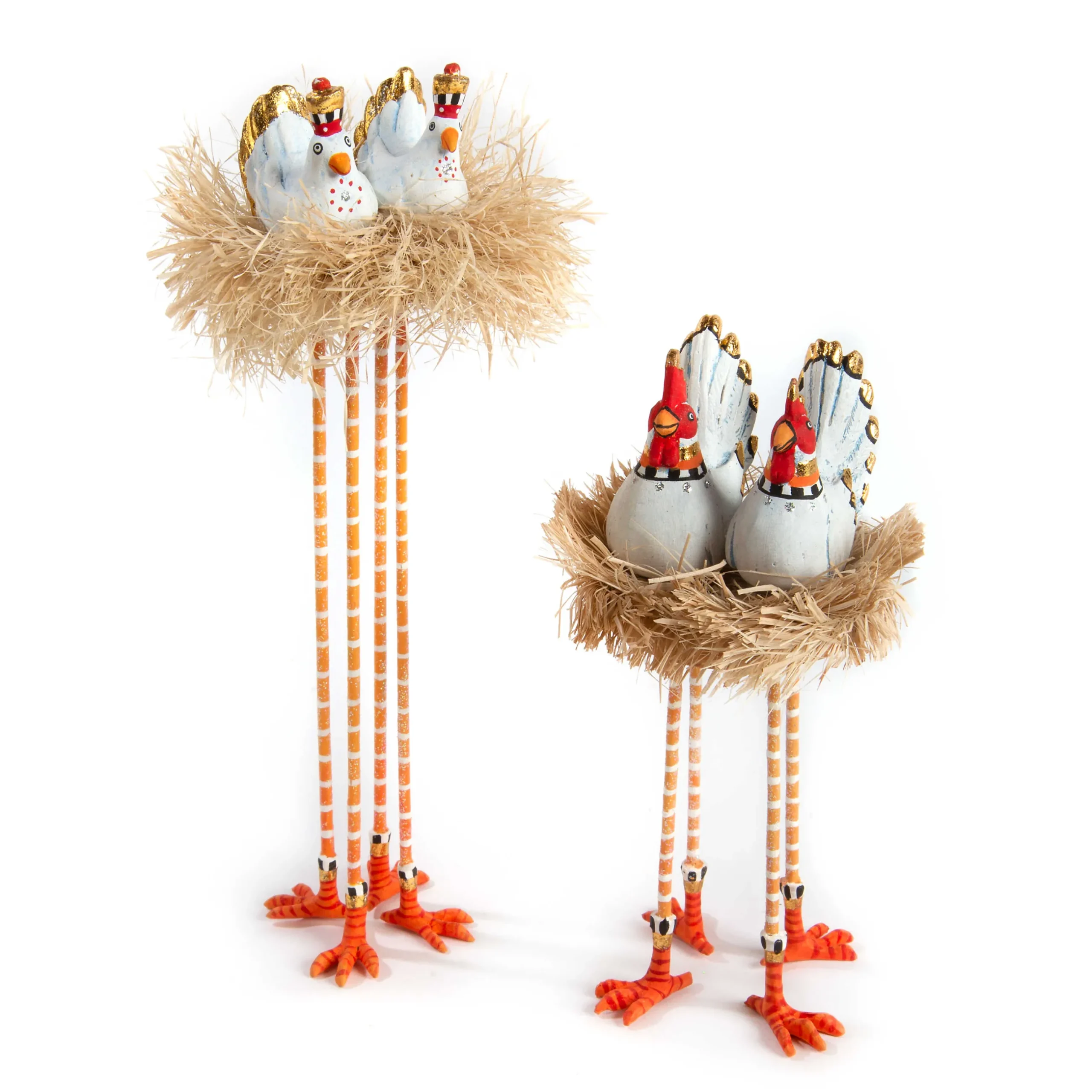 Holiday|Room Accents|MacKenzie-Childs Patience Brewster Nativity Chicken Dove Figures