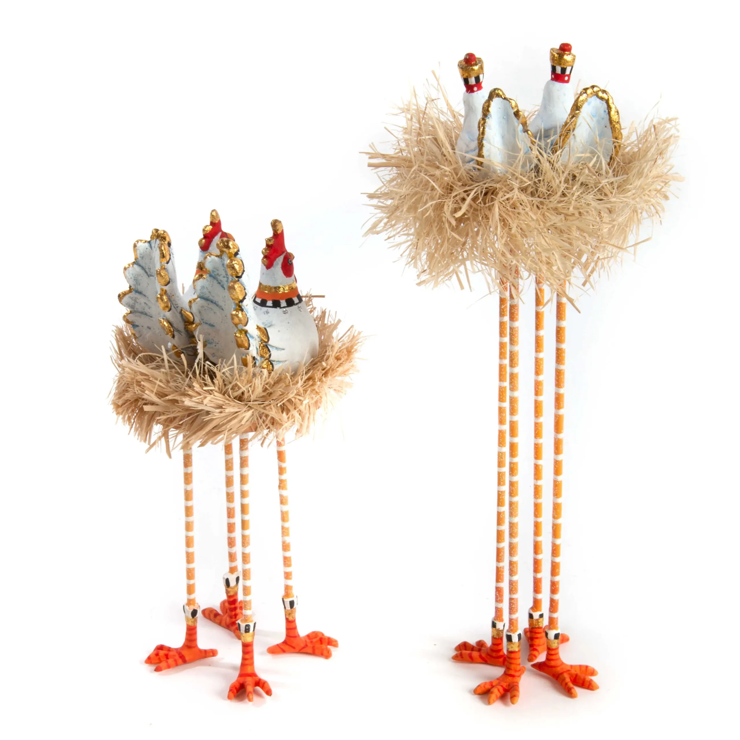 Holiday|Room Accents|MacKenzie-Childs Patience Brewster Nativity Chicken Dove Figures