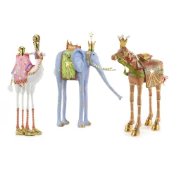 Holiday|Room Accents|MacKenzie-Childs Patience Brewster Nativity Magi Animal Figures, Set of 3