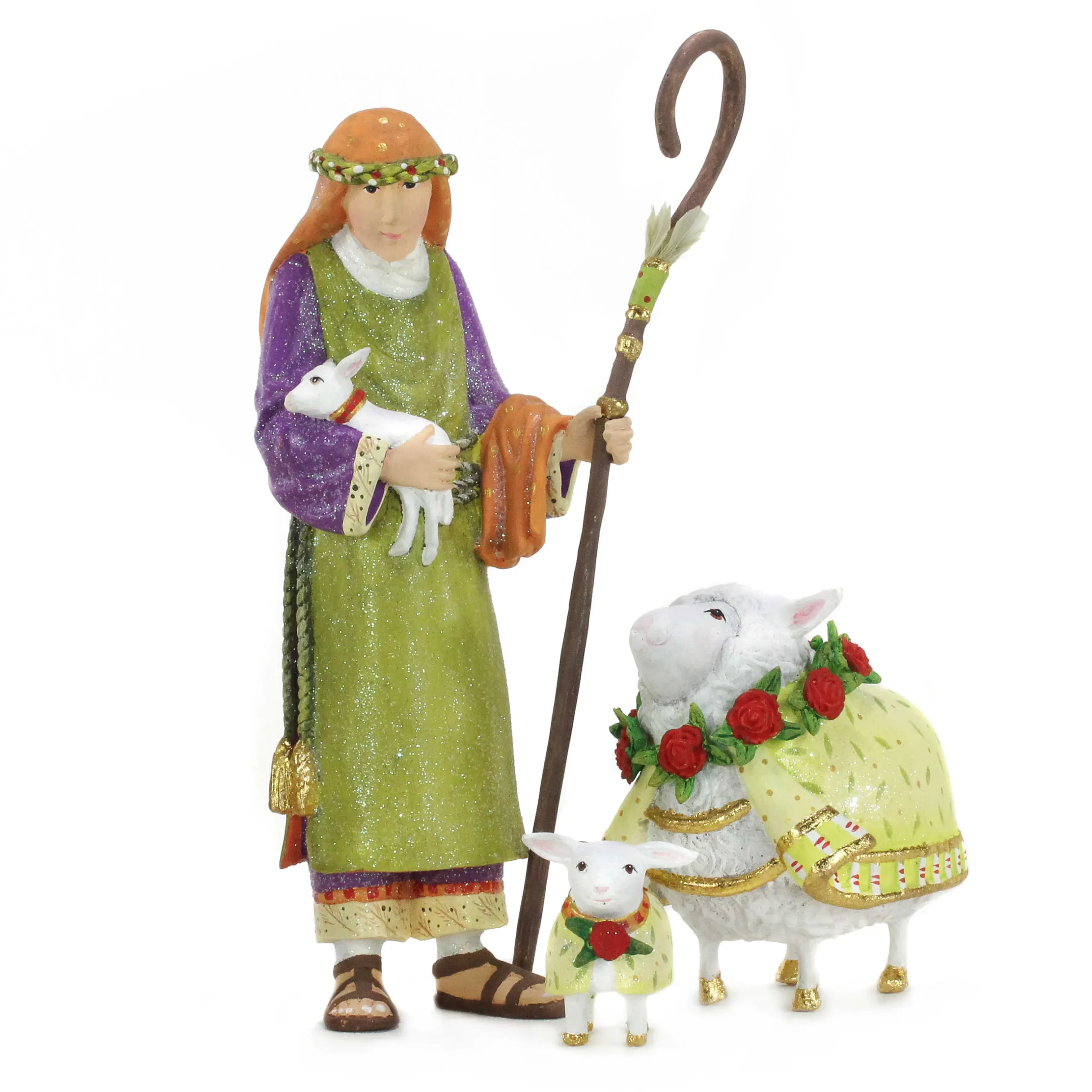 Holiday|Room Accents|MacKenzie-Childs Patience Brewster Nativity Shepherd Sheep Figures