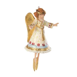 Holiday|MacKenzie-Childs Patience Brewster Nativity Heavenly Angel Mini Ornament