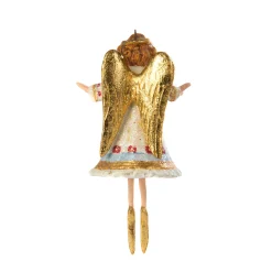 Holiday|MacKenzie-Childs Patience Brewster Nativity Heavenly Angel Mini Ornament
