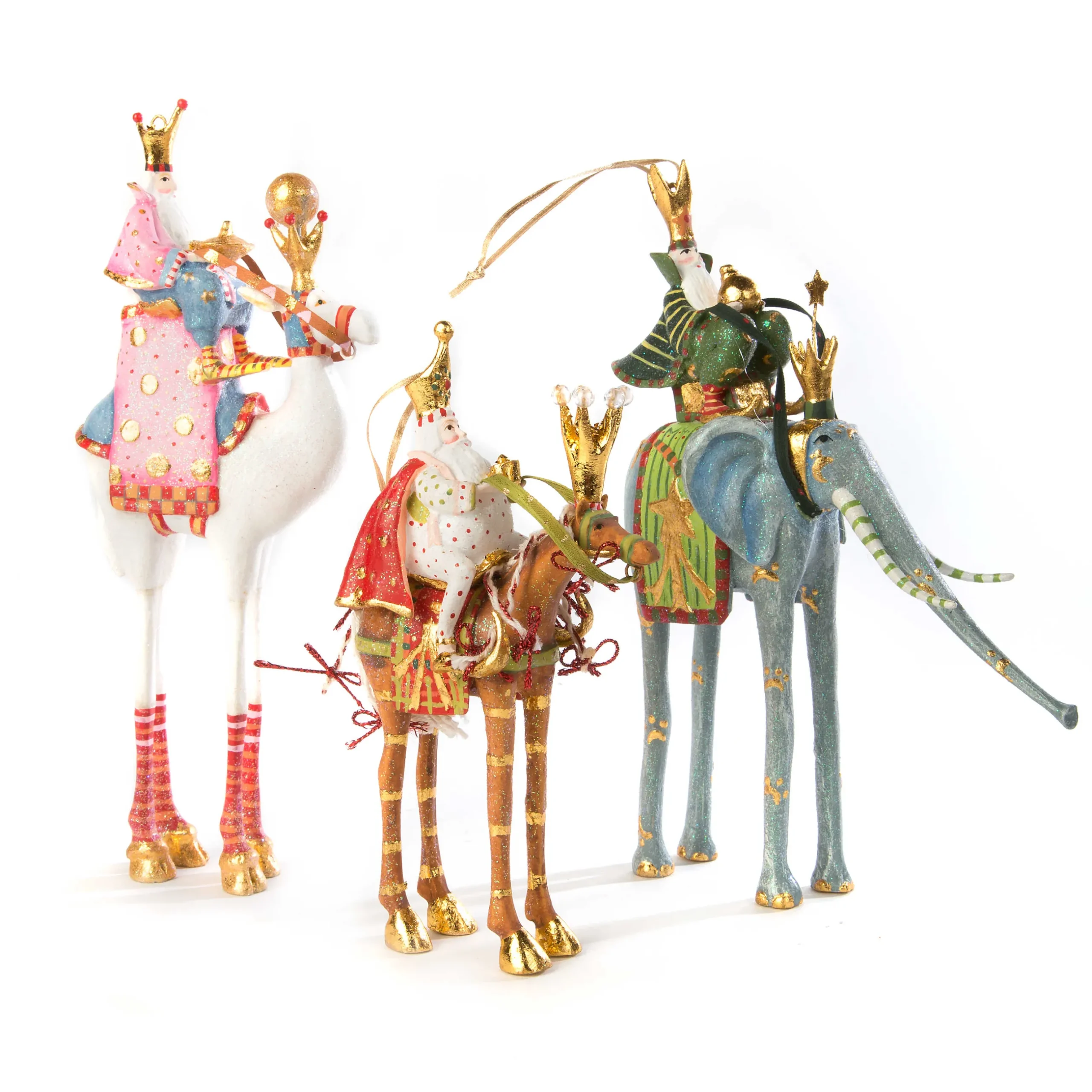 Holiday|MacKenzie-Childs Patience Brewster Nativity Casper on Elephant Ornament