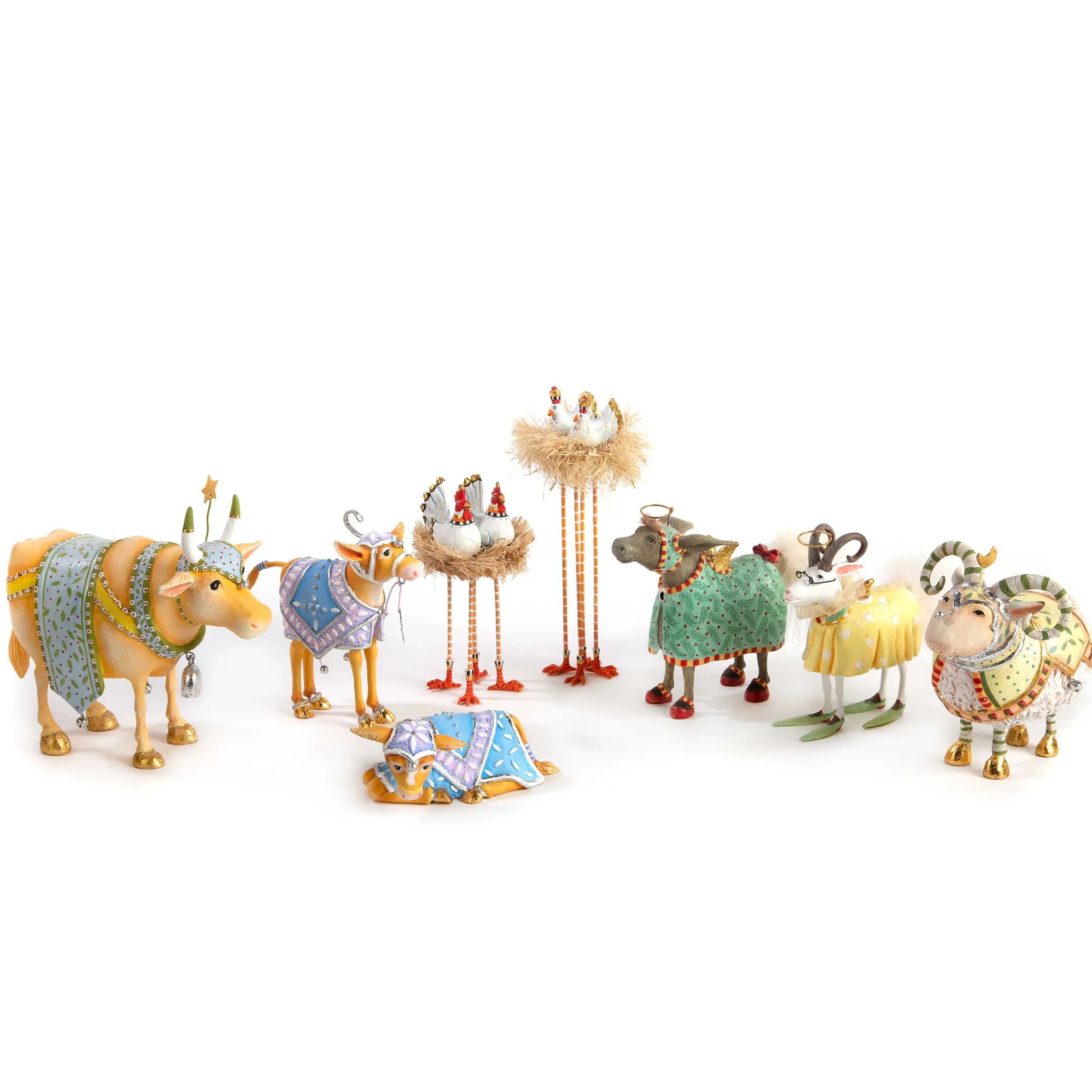 Holiday|Room Accents|MacKenzie-Childs Patience Brewster Nativity Calf Figures