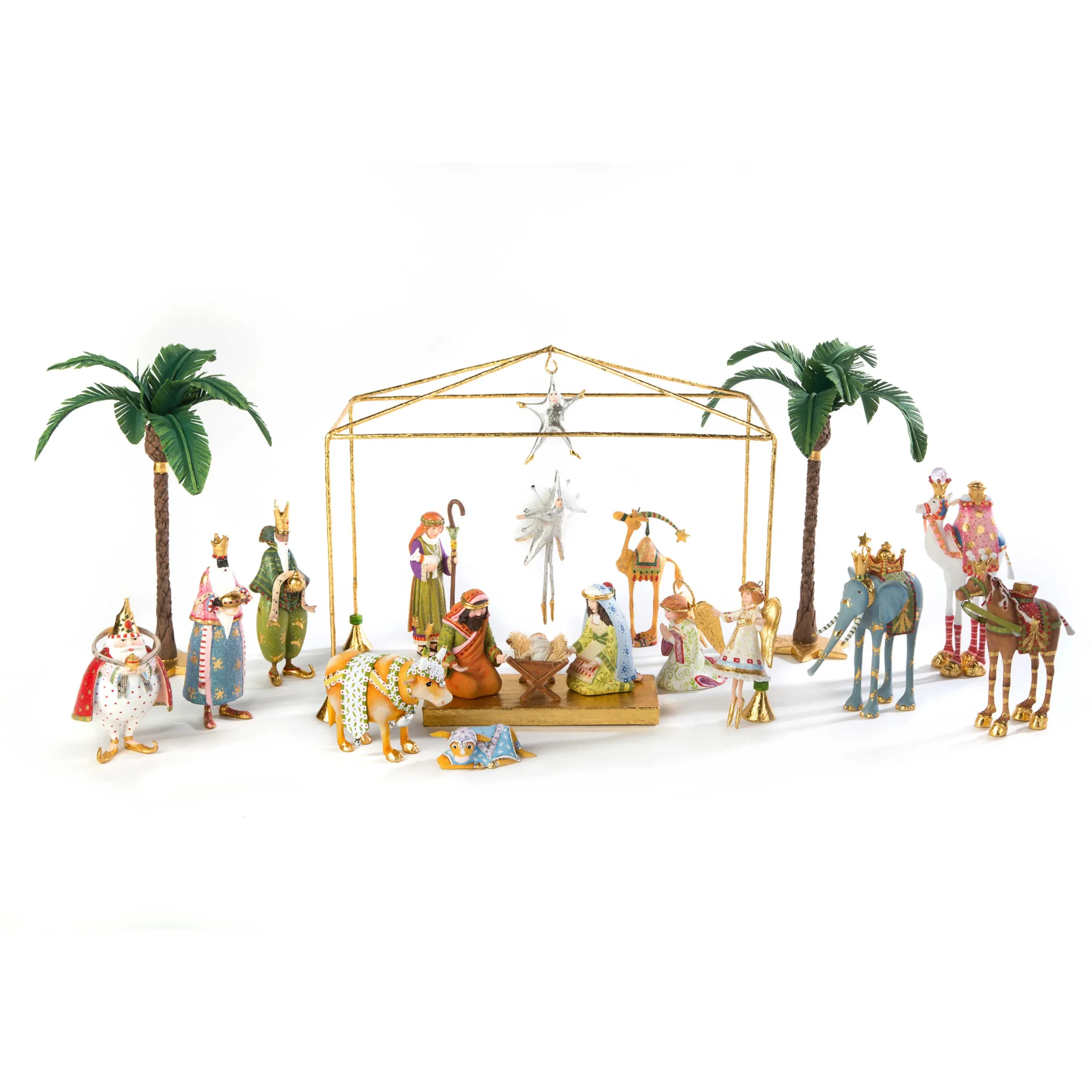Holiday|Room Accents|MacKenzie-Childs Patience Brewster Nativity Cow Calf Mini Figures
