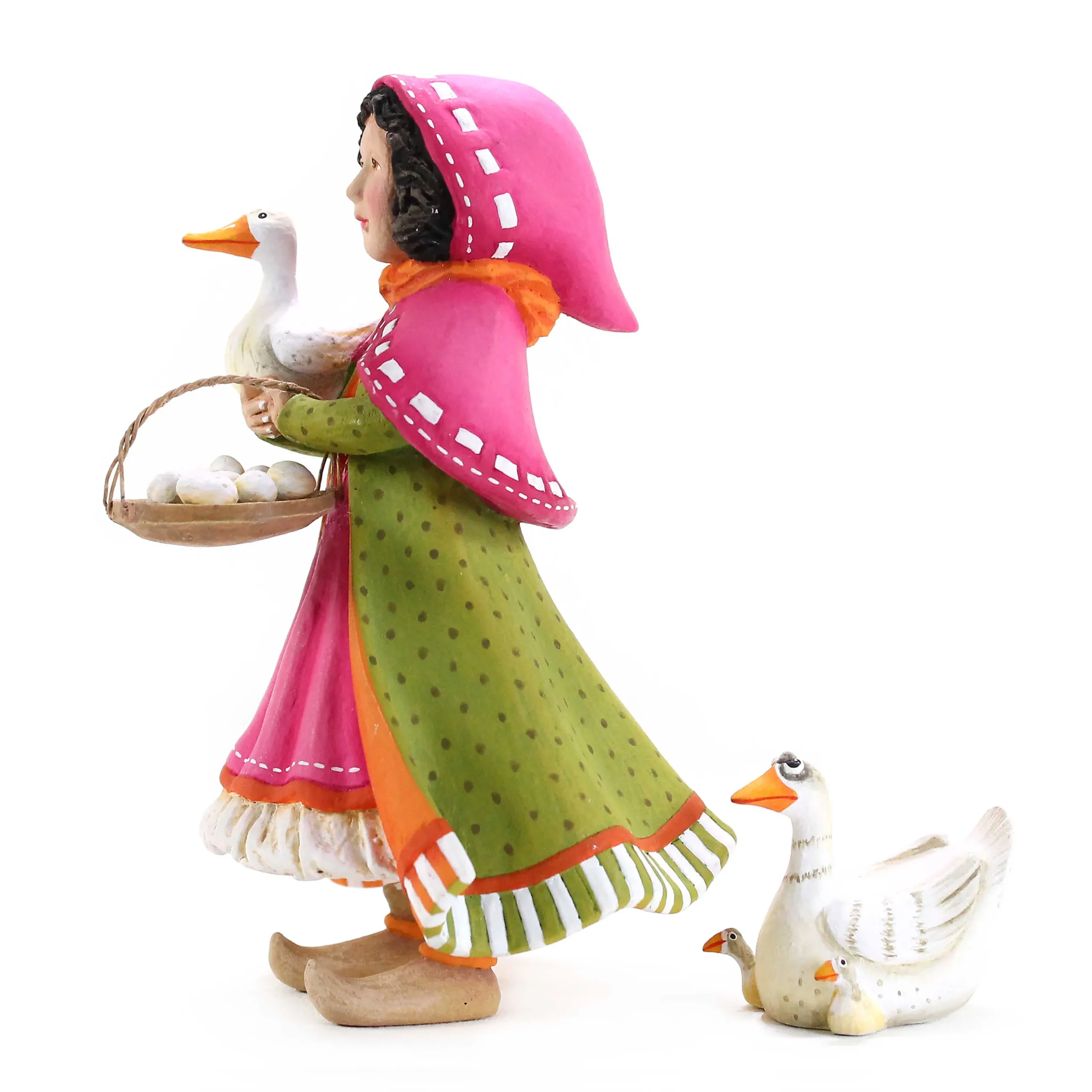 Holiday|Room Accents|MacKenzie-Childs Patience Brewster Nativity Girl with Duck Figures