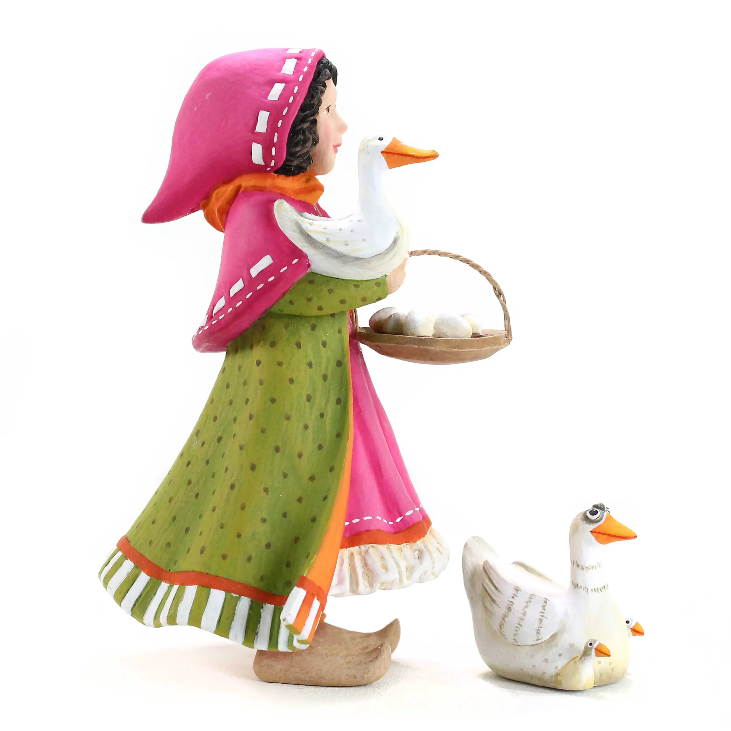 Holiday|Room Accents|MacKenzie-Childs Patience Brewster Nativity Girl with Duck Figures