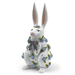Easter|Spring|MacKenzie-Childs Patience Brewster Periwinkle Peony Standing Rabbit