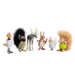 Holiday|MacKenzie-Childs Patience Brewster Woodland Mini Ornament Set