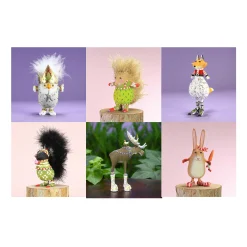Holiday|MacKenzie-Childs Patience Brewster Woodland Mini Ornament Set