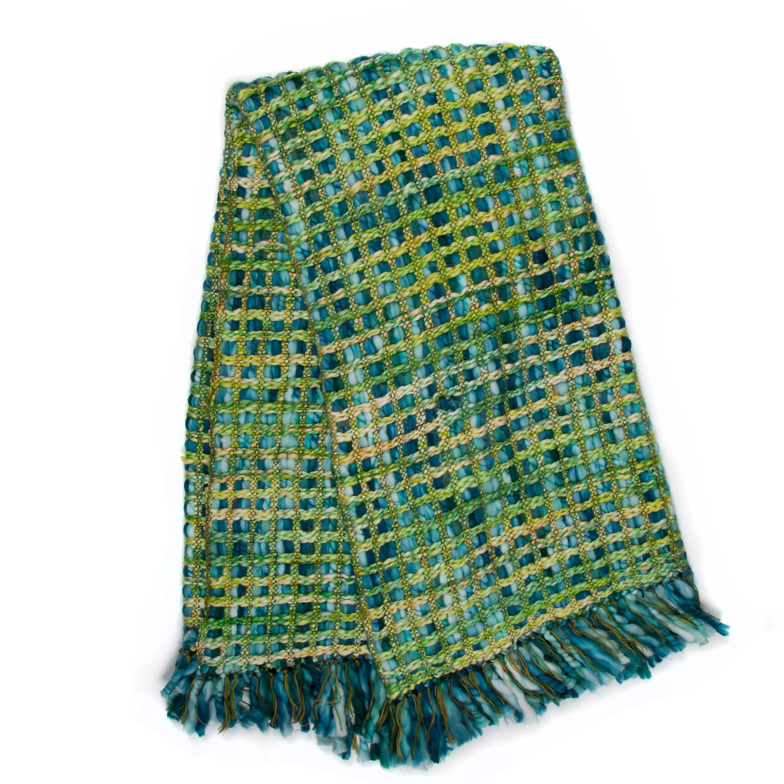Pillows, Throws, & Cushions|MacKenzie-Childs Peacock Basket Weave Throw
